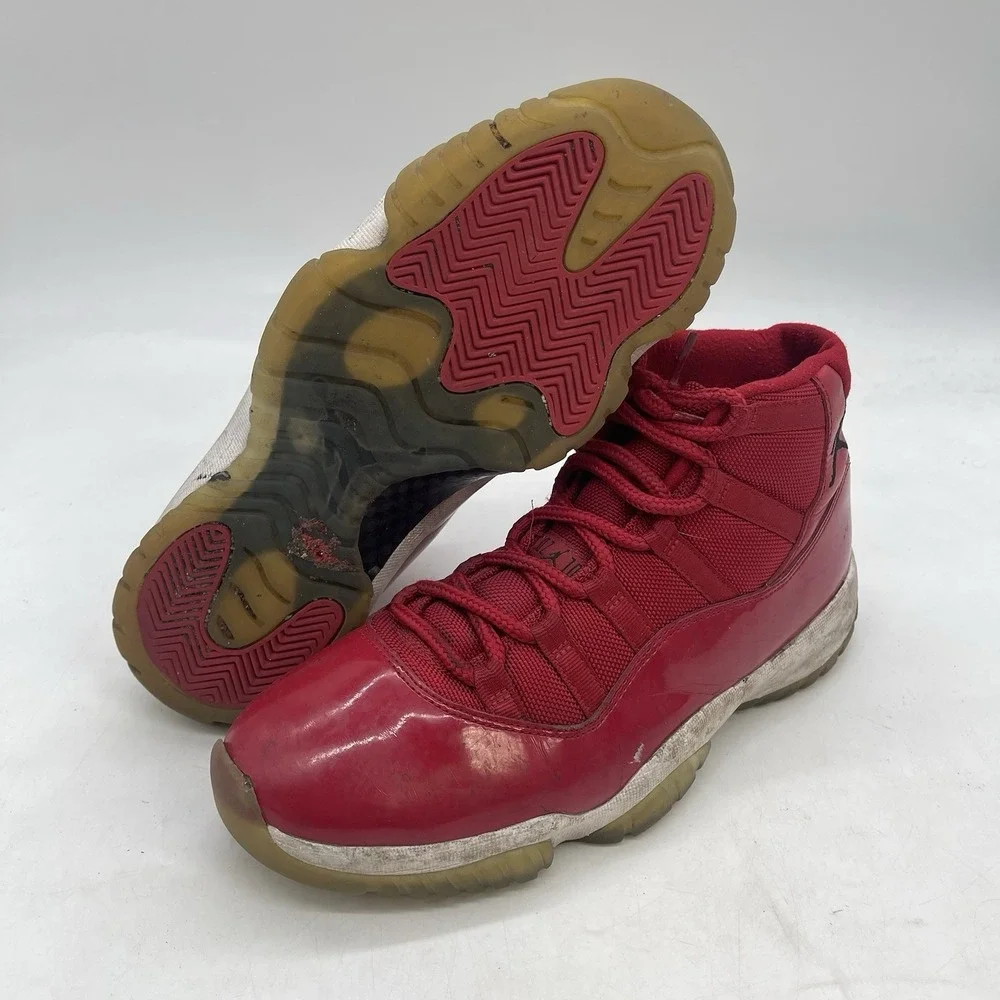 Jordan Air Jordan 11 Shoes Mens 9 Retro Win Like '96 Red High Top Sneaker Cherry